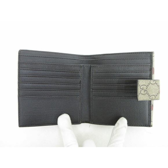 Gucci GG Double Hook Wallet Ribbon Heart Beige - Picture 7 of 9